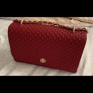 Tory Burch Embossed Shrunken Bag